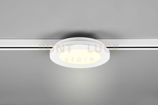 Duoline camillus plafoniera led 9w 900lm, 3000k bordo bianco d.17cm