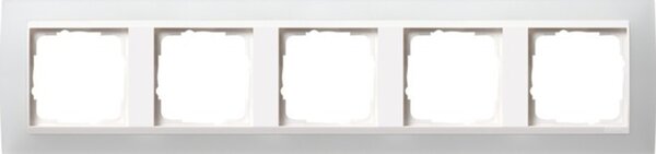 Gira 0215334 Cornice di copertura a 5 ingressi Event bianco opaco bianco puro/lucido