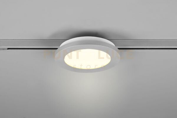 Duoline camillus plafoniera led 9w 900lm, 3000k bordo alluminio d.1
