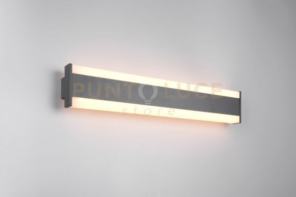 Dawson applique fascia da esterno alluminio antracite con regolazio