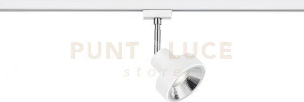 Duoline leon spot orientabile metallo bianco l. 11cm 1 luce attacco