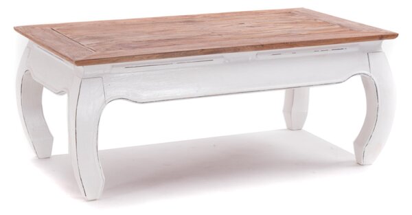 TAVOLO OPIUM "EAST" | 100x60cm (LxP), mogano | tavolino | colore: 06 bianco-casa di campagna