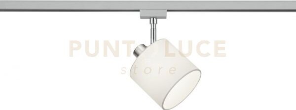Duoline tommy spot orientabile paralume bianco d. 12cm per sistema 