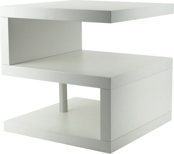 Tavolino Sigi bianco, , 44x44x44 cm, incollato in modo permanente