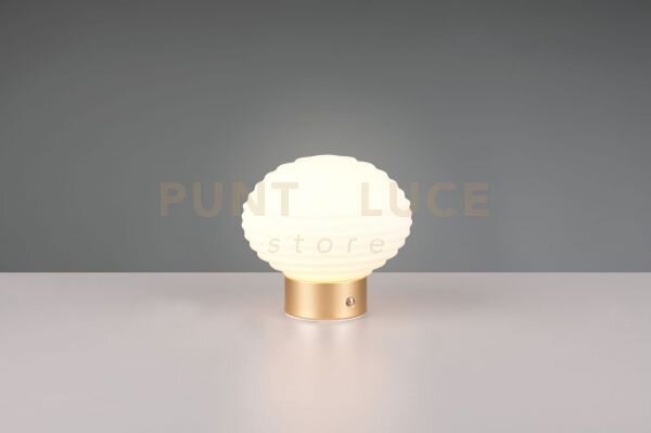 Earl lampada da tavolo led 1,5w 100lm, 3000k ricaricabile metallo