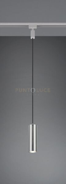 Duoline sospensione marley metallo acciaio satinato d. 6cm x h. 17c