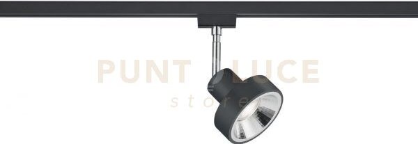 Duoline leon spot orientabile metallo nero l. 11cm 1 luce attacco g