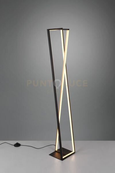 Edge piantana led 26w 2950lm, 2300+3000+4000k rettangolare nero e o
