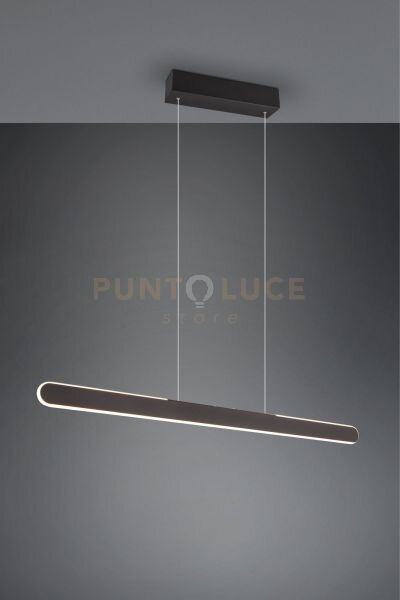Helios sospensione led 28w 3300lm, 2700 - 6500k nera regolabile in 