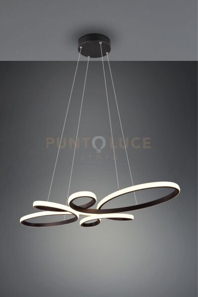 Fly sospensione led 32w 3900lm, 3000k nera con regolazione intensit
