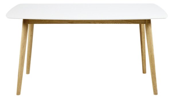 Actona Nagano, Tavolo fisso rettangolare, Bianco, MDF, Domestico, 4 gambe/piedi