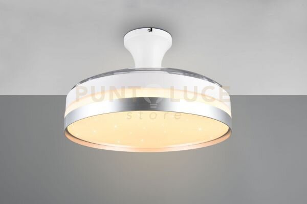 Lindberg plafoniera led 35w 4050lm, 2700 - 6500k con pale a scompar