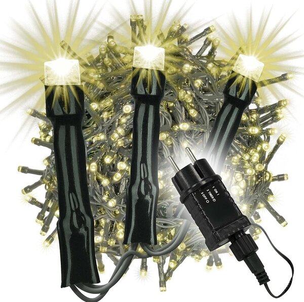 Catena luminosa NEXOS 15 m, 750 LED, bianco caldo