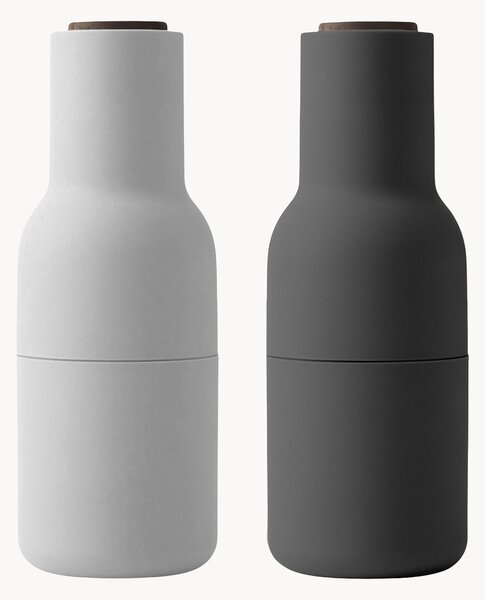 Set macina sale e pepe con coperchio in legno di noce Bottle Grinder, set da 2