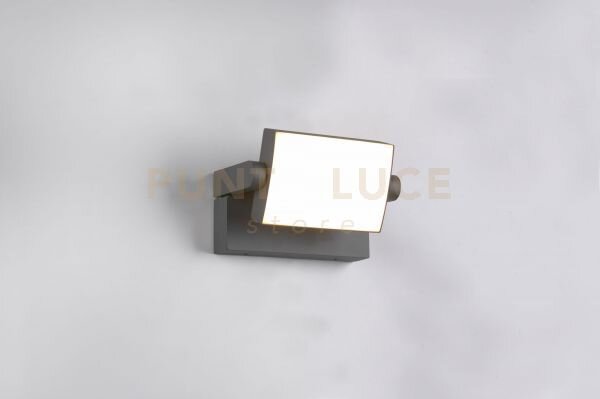 Kansas applique da esterno led 10w 1000lm, 3000k orientabile fusio