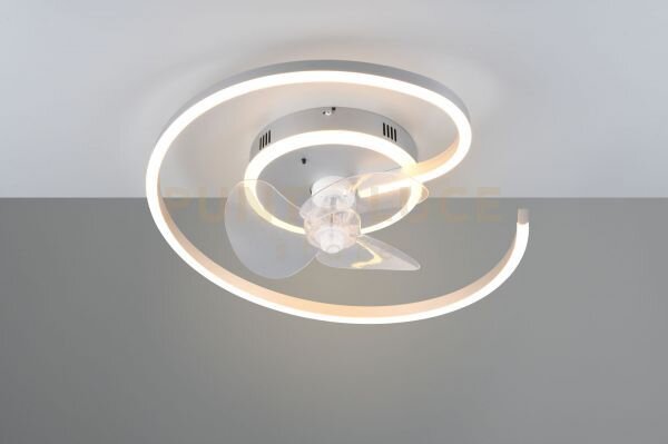Lundqvist plafoniera led 2.700 - 6.500 k 3800lm 32w con ventilatore