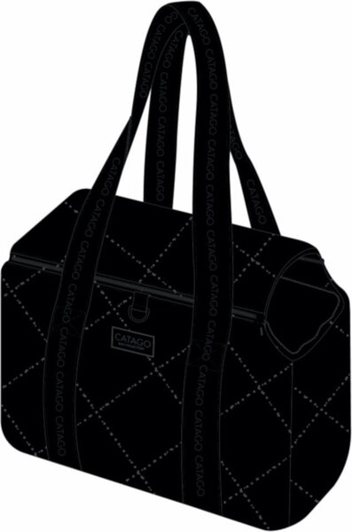 Catago borsa trapuntata per cani nera - taglia unica