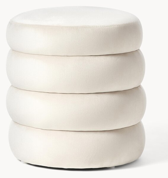 Pouf imbottito in velluto Alto