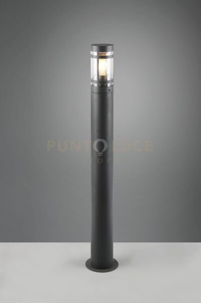 Paolma palo alto da esterno metallo antracite ip44 h.100cm 1 luce a