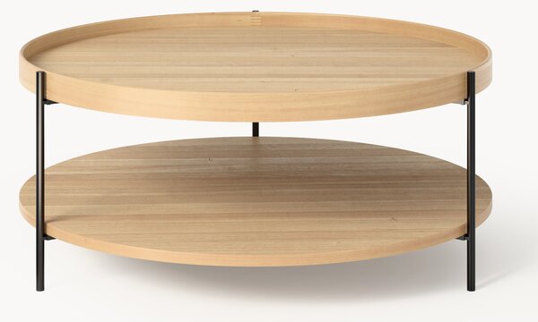 Tavolino rotondo da salotto in legno Renee