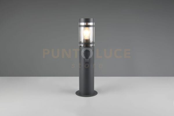 Paolma palo da esterno metallo antracite ip44 h.50cm 1 luce attacco