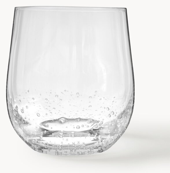 Set di 4 bicchieri in vetro soffiato Bubble