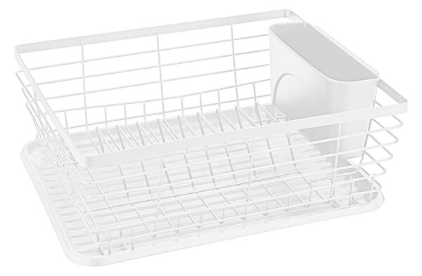 Scolapiatti bianco opaco in metallo 36x30 cm Drip – Wenko