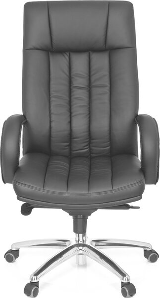 Hjh OFFICE XXL sedia girevole XXL G 300 sedia da ufficio imbottita fino a 150 kg di portata con braccioli in Pelle finta per ufficio, casa