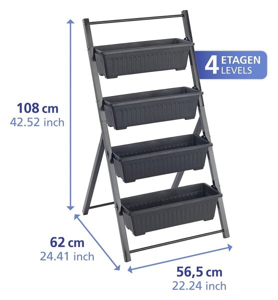 Supporto per fiori in metallo (altezza totale 108 cm) Vertical – Maximex