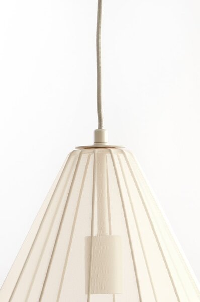Lampadario beige con paralume in tessuto ø 28 cm Itela – Light & Living