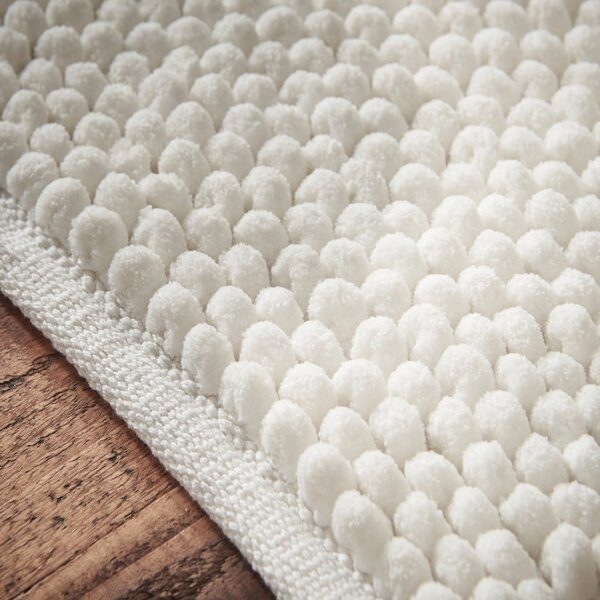 Tappetino per il bagno bianco 50x120 cm Aspen Bobble – Bianca