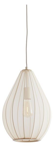 Lampadario beige con paralume in tessuto ø 28 cm Itela – Light & Living