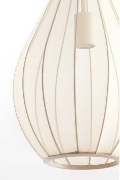 Lampadario beige con paralume in tessuto ø 28 cm Itela – Light & Living