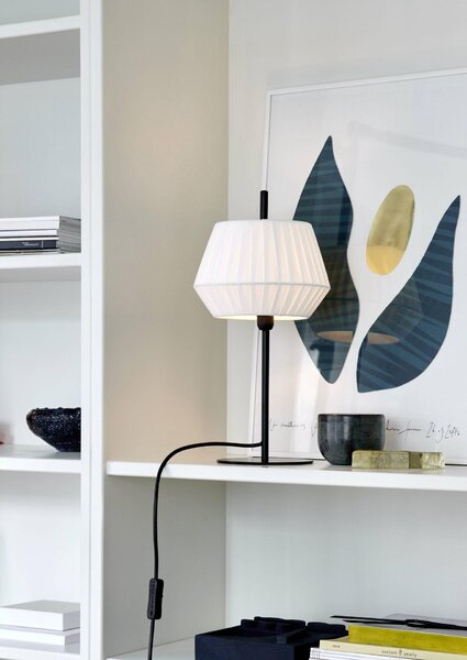 Lampada da tavolo NORDLUX Dicte, Variante: Ø 210 x 425 mm, E14, 40 W, bianco