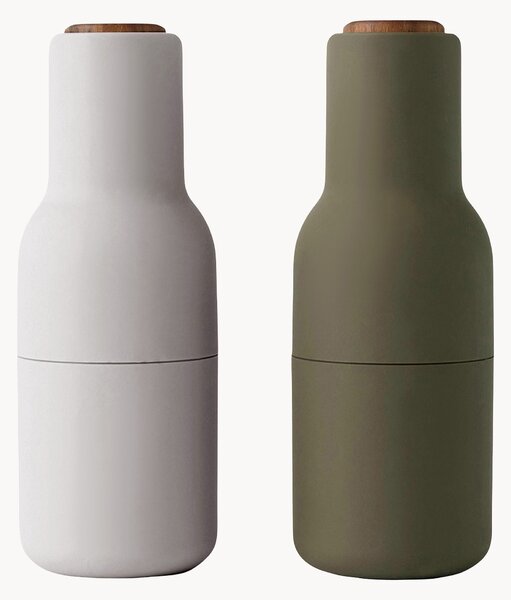 Set saliera e pepiera con tappo in legno di noce Bottle Grinder 2 pz