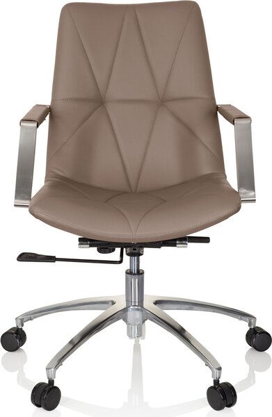 Sedia da ufficio, girevole, SARANTO II Macchiato marrone