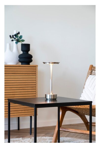 Lampada da tavolo LED argentata (altezza totale 28,5 cm) Lyneham – House Nordic