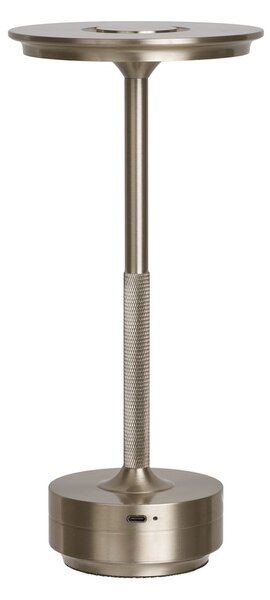 Lampada da tavolo LED argentata (altezza totale 28,5 cm) Lyneham – House Nordic