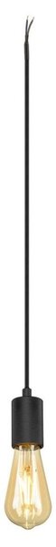 SLV 1010420 FITU PD, E27, a coste, apparecchio a sospensione, lunghezza a sospensione 500 cm, estremità del cavo aperta, 1 x max. 15 W, nero