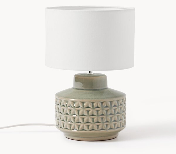 Lampada da tavolo piccola con base in ceramica Monica