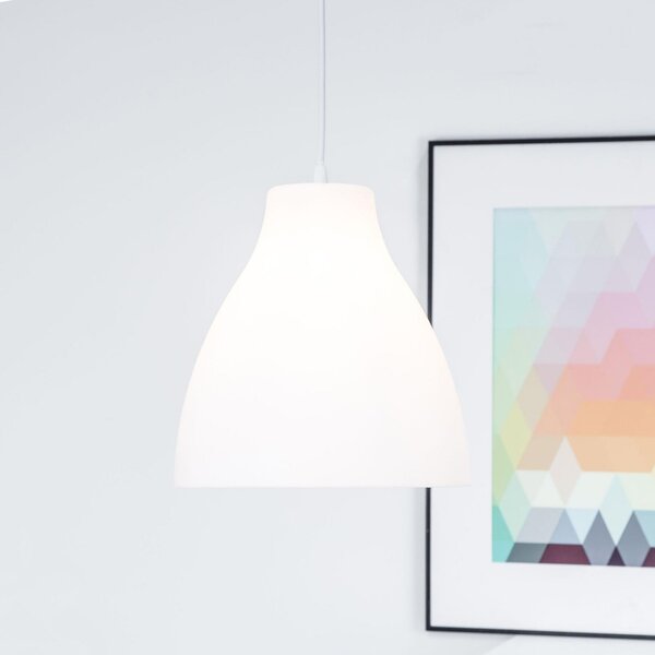 Lampada a sospensione bianca - lampada a sospensione dal design semplice - diametro 28 cm