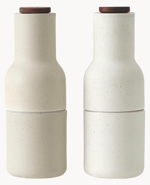 Set saliera e pepiera di design con coperchio in legno di noce Bottle Grinder 2 pz