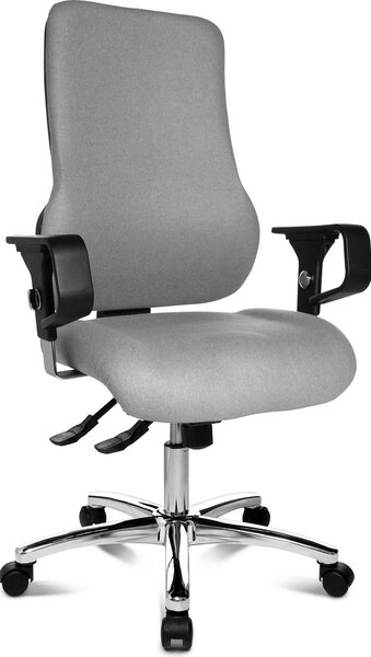 Sedia da ufficio, sedia da scrivania, sedia girevole, poltrona Topstar Sitness 55 grigia