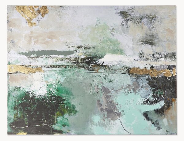 Quadro su tela dipinto a mano Hillside