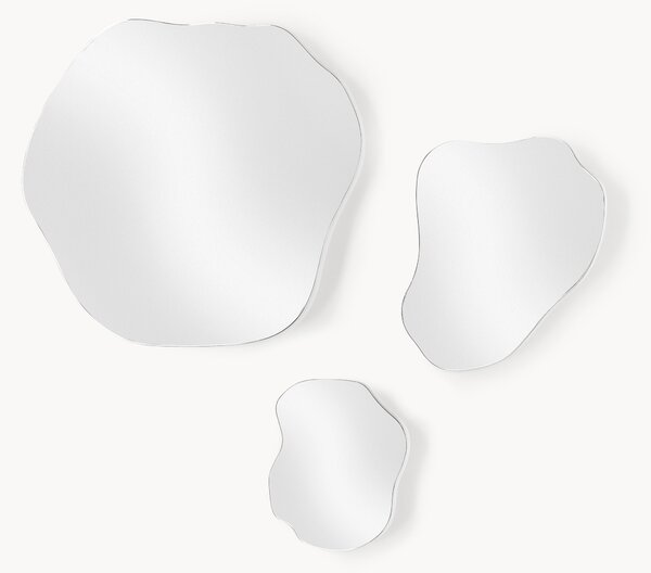 Set di 3 specchi da parete dalla forma organica senza cornice Lia