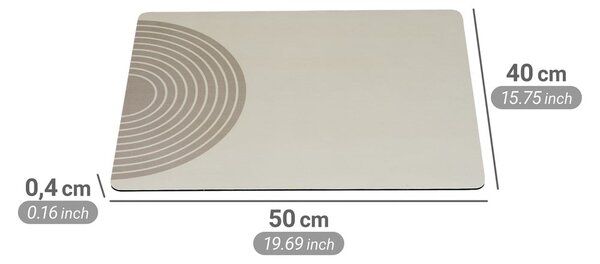 Tappetino scolapiatti beige in gomma 50x40 cm Dima – Wenko
