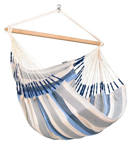 La Siesta Domingo Sea Salt Kingsize sedia sospesa XL resistente alle intemperie sedia sospesa blu