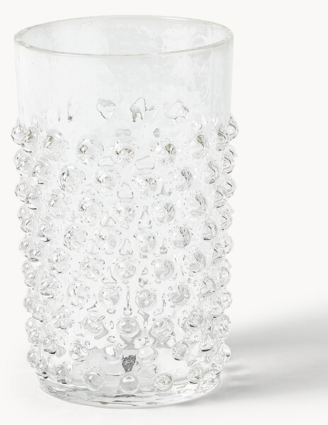 Bicchieri per acqua in vetro soffiato Hobnail 6 pz
