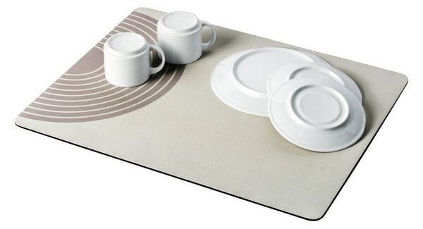 Tappetino scolapiatti beige in gomma 50x40 cm Dima – Wenko