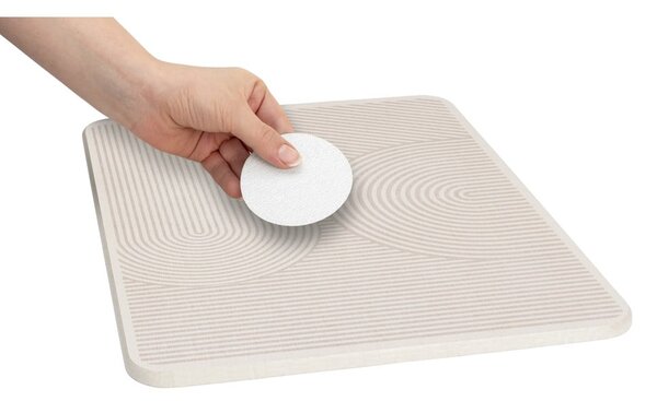 Tappetino scolapiatti beige in diatomite 40x30 cm Damon – Wenko